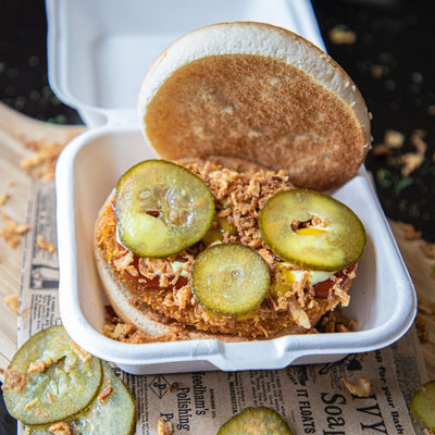 Chicken cheeseburger