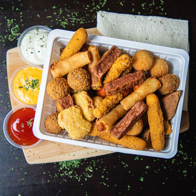 Aperobox vol heerlijke snacks van De Frietbooster